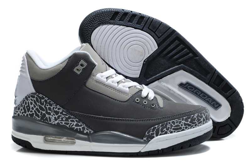 Air Jordan Retro 3 Black Unique De La Porcelaine Nike Jordan Chaussure